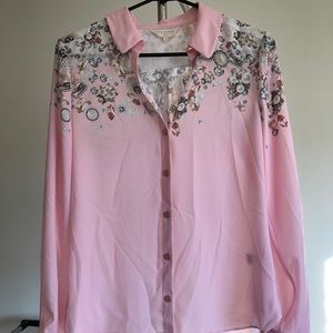Ted baker pink shirt size 1(US size 0-2)